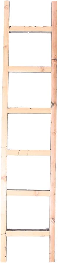 BarnwoodUSA Rustic Farmhouse Decorative Ladder - Our 6 ft Ladder can be Mounted Horizontally or Vertically and is Crafted from Upcycled Wood | No Assembly Required | Weathered Gray