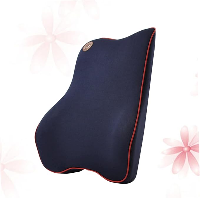 Memory Car Seat Cushion for Lumbar Support Comfortable Waist Pad Blue Auto Supplies for Enhanced Comfort and Protection Your Vehicle