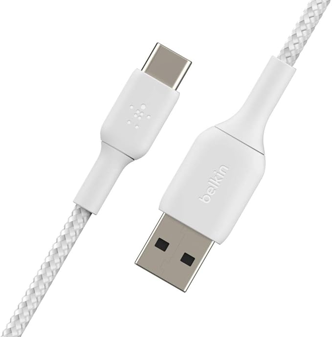 Belkin 24 Watt Dual USB Car Charger-2 12W USB A Ports with USB-C Cable for Fast Charging Apple iPhone-USB-C Charger & 3.3ft Braided USB-C Cable, Boost Charge USB-C to USB Cable, USB Type-C Cable