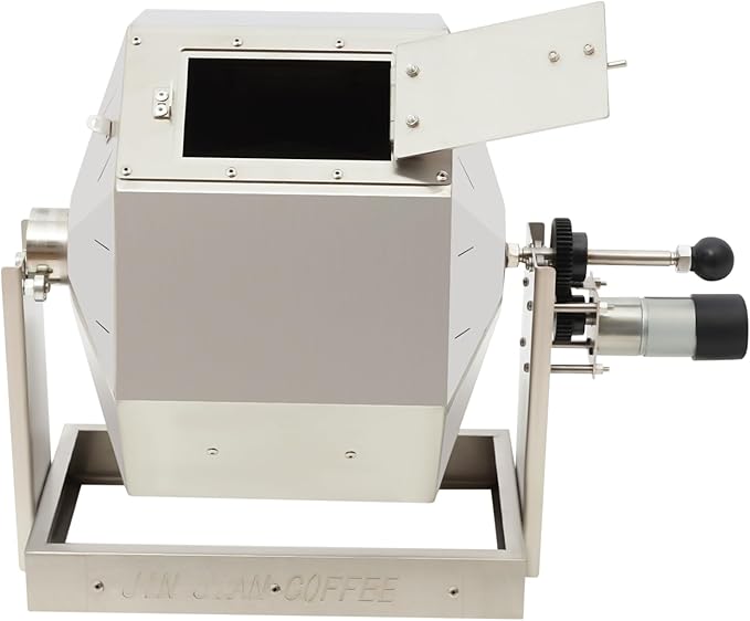 14.5L Coffee Bean Roaster Auto Coffee Roaster Machine Gas Stoves Coffee Roaster with Speed Controller Stainless Steel Peanut Roaster for Home, Commercial Use