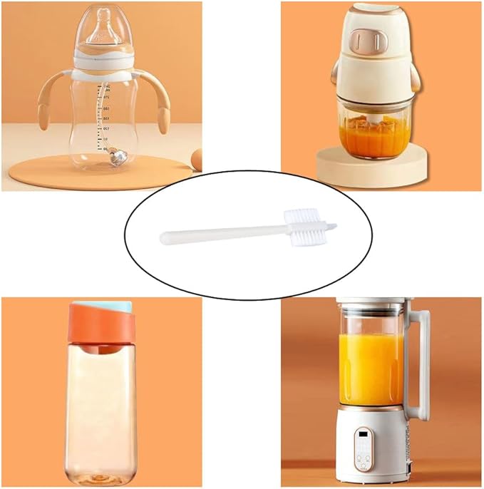 6 Pack Juicer Machines Cleaning Brush 3 Side Bristles Deep Clean Brushes Scrubber for Omega VRT VERT Juicers Extractor Strainer Filter Soy Milk Maker Mixer Blender Toaster Coffee Grinder