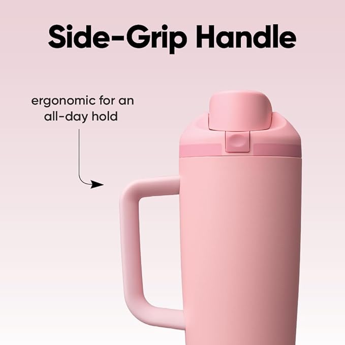 Owala FreeSip Tumbler - Stainless Steel - 30-oz. - Pink (Rose Quartz)