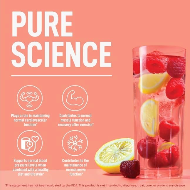 Keppi Electrolytes Powder – Raspberry Lemonade Flavor 50 Servings – No Sugar Hydration Supplement with Magnesium, Potassium, Sodium – Keto, Vegan, Fasting-Friendly, Zero Calorie Electrolyte Drink