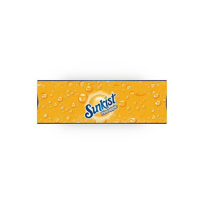 Sunkist Singles-To-Go Drink Mix, Pineapple, Non-Carbonated, Low-Calorie, Zero Sugar, 6 CT in each box (Pack of 6)