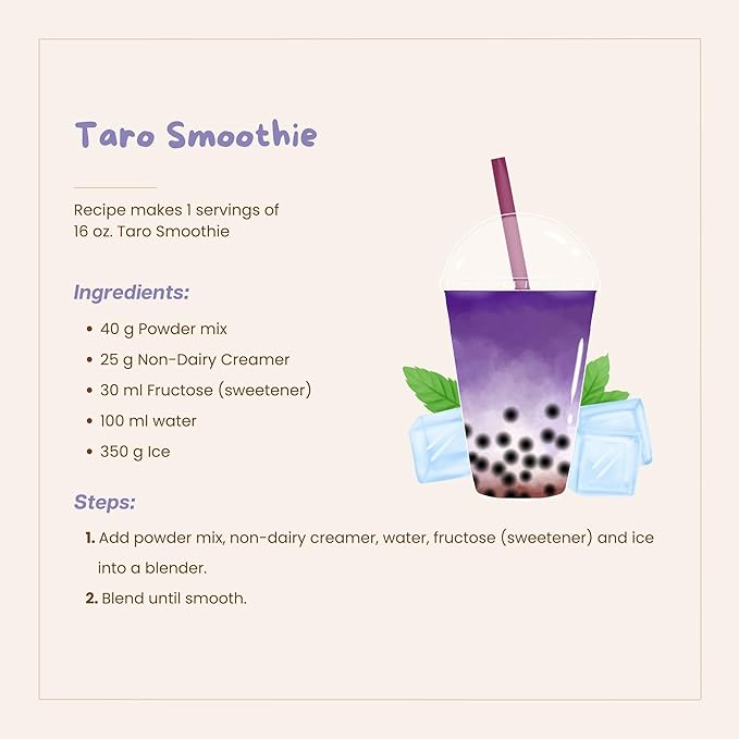 Bossen Bubble Tea Powder Mix - 2.2 Pound (Taro)