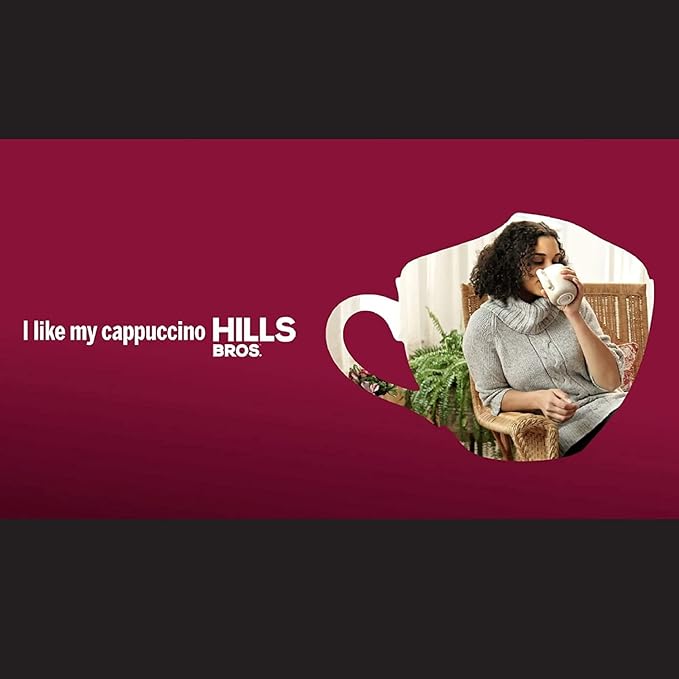 Hills Bros. Cappuccino Mix – Rich, Frothy Coffeehouse-Tasting Instant Drink Mix – Quick and Easy Preparation – Perfect for Hot & Iced Drinks & Creaming Coffee – Rich Variety Pack, 1 Pack of 14oz