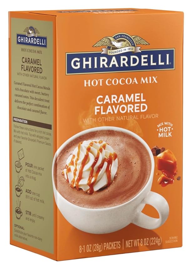 Caramel Hot Cocoa Packets, 8ct