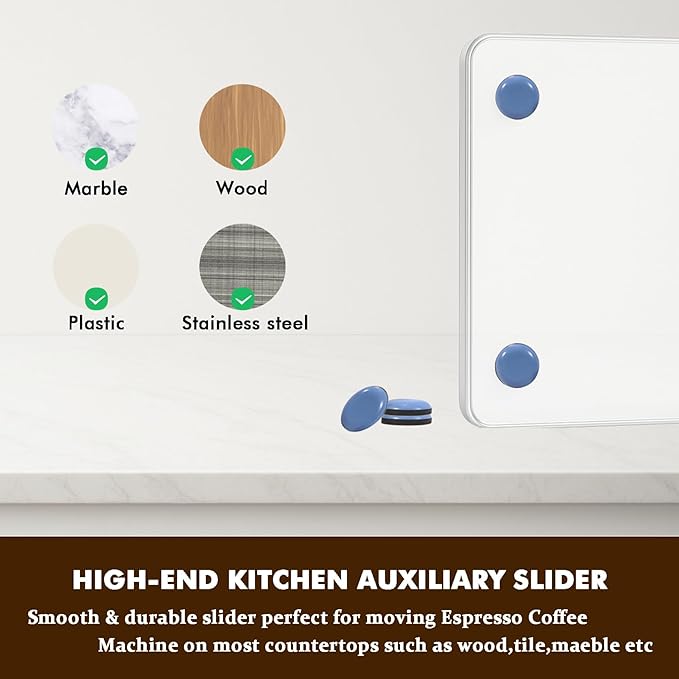Transparent Acrylic Coffee Maker Slider Tray – Slider Tray for Countertop, Compatible with Keurig Single Serve K-Cup Pods Coffee Maker K-Mini & K-Express, Perfect Fit for Single-Serve Machines