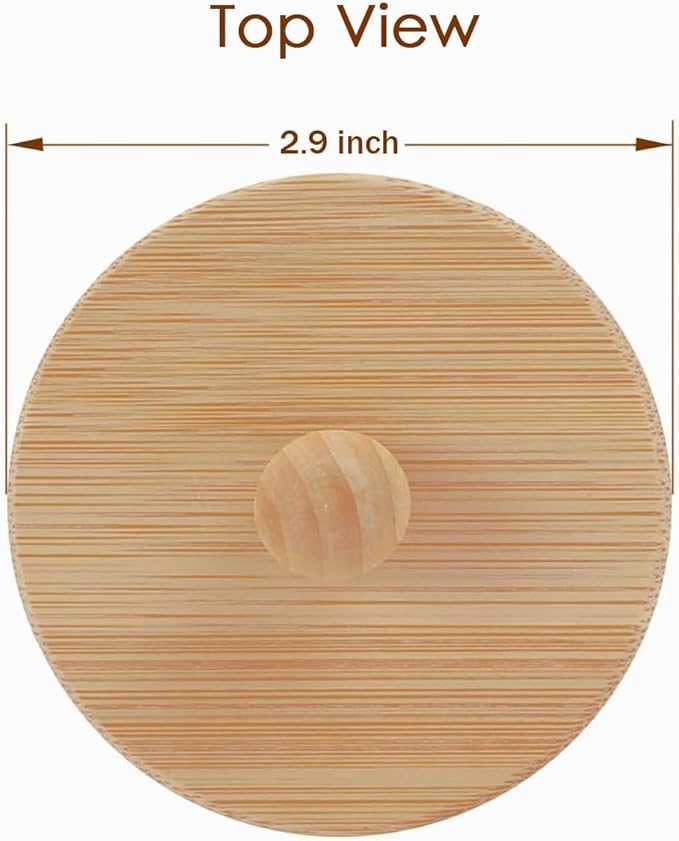 Bamboo Lid for Chemex Coffee Makers 3/6/8/10 Cup, Innovative Design, Made of Natural Bamboo