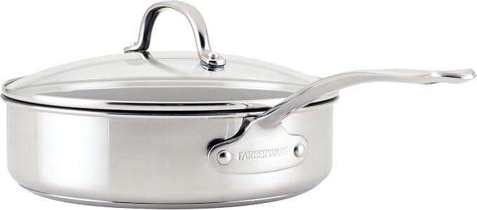 Farberware Millennium Stainless Steel Nonstick Cookware Induction Pots and Pans Set, 10-Piece Kitchenware Set