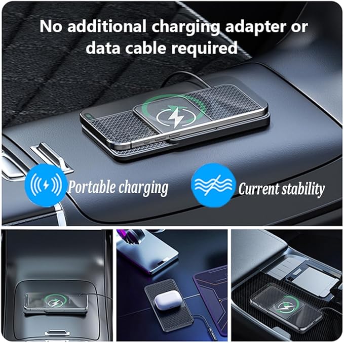 Car Charger for BMW 3 Series Cabrio E30 E36 E46 E93, Durable Non Slip Wired Adapter Charger for Car, Wired Adapter Car Charging Pad, Charging Cradle Mount, Interior Accessories