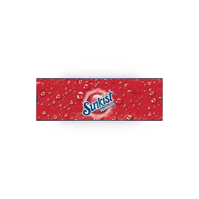 Sunkist Singles-To-Go Drink Mix, Strawberry, Non-Carbonated, Low-Calorie, Zero Sugar, 6 CT in each box (Pack of 6)