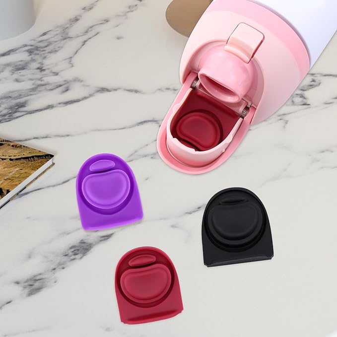 3pcs Replacement Rubber Stopper Seal Compatible with Owala FreeSip 24oz 32oz,Water Bottle Lid Cap Silicone Seal Parts for Owala 16/19/24/32/40oz Spout Gasket Mouthpiece Piece Accessories F2A2