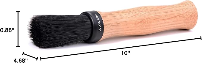 Normcore Barista Brush - Coffee Cleaning Brush - Natural American OAK Wood Handle Coffee Brush - Espresso Machine Cleaning Brush