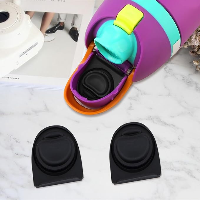 2pcs Replacement Rubber Stopper Seal Compatible with Owala FreeSip 24oz 32oz,Water Bottle Lid Insert Cap Silicone Seal Parts for Owala 16/19/24/32/40oz Spout Gasket Mouthpiece Accessories ZS6