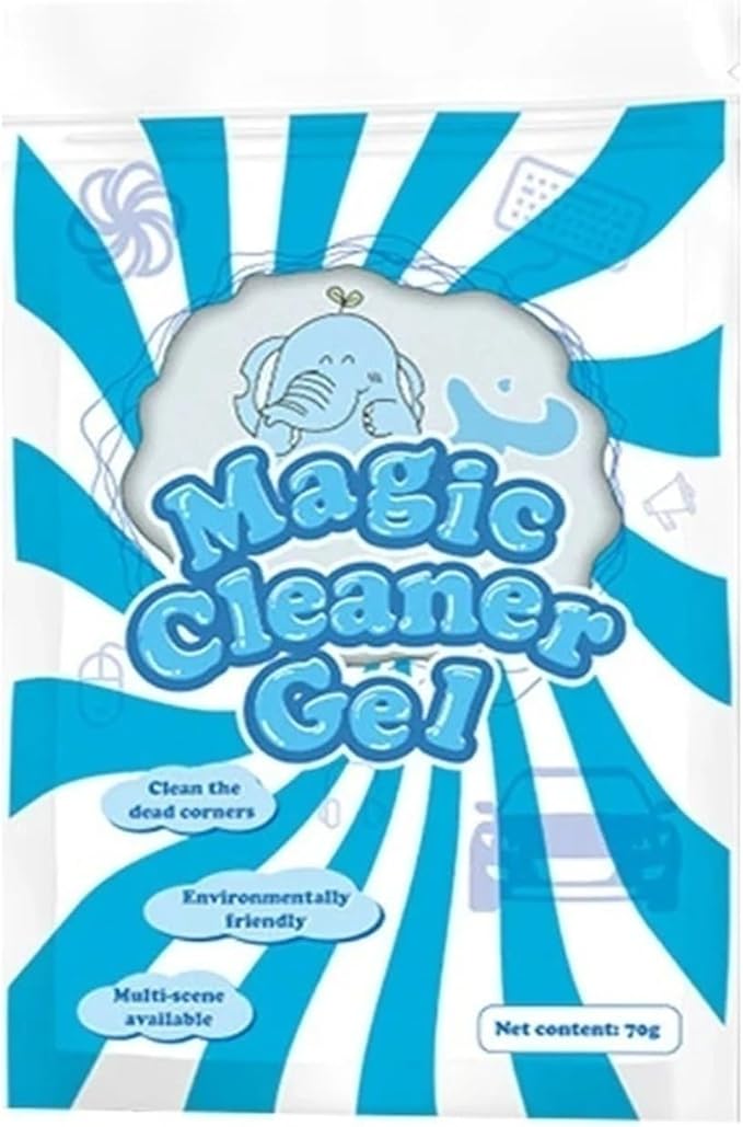 Car Cleaning Gel - Reusable for Air Vents, Dashboards, Keyboards, and More - Effective Interior and Dirt Remover(Blue 1pcs)