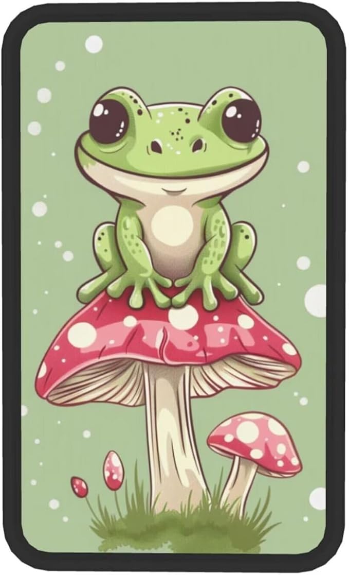Green Frog Center Console Pad Cute Armrest Cover Auto Center Console Cushion Pads Lovely Animal Car Decor Accessories