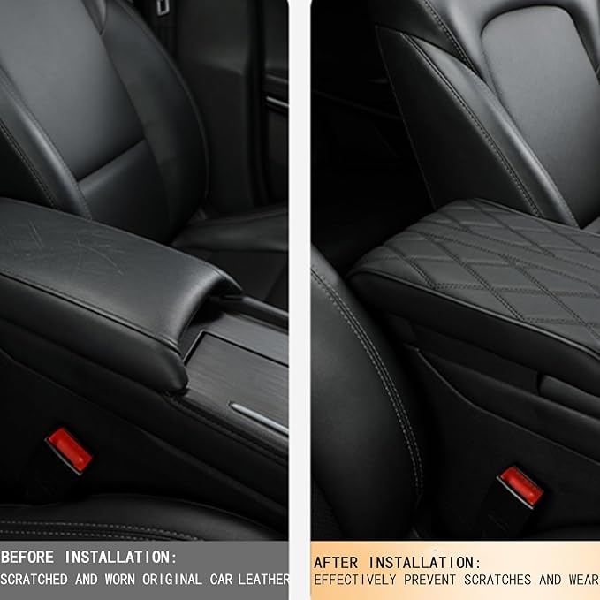 Car Armrest Pad for Audi SQ8/RS Q8 RSQ8 2019 2020 2021 2022 2023 2024 2025 Car Centre Console Armrest Padding Car Center Console Cover Pad with Memory Foam,Yellow