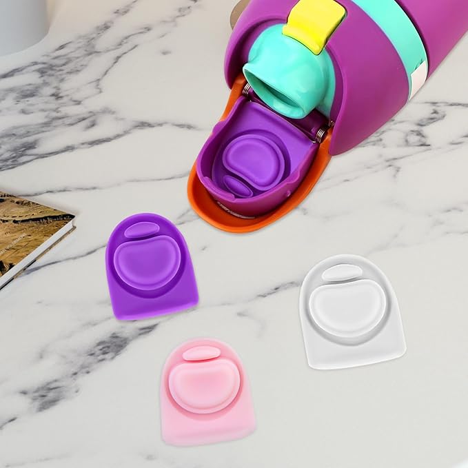 3pcs Replacement Rubber Stopper Seal Compatible with Owala FreeSip 24oz 32oz,Water Bottle Lid Cap Silicone Seal Parts for Owala 16/19/24/32/40oz Spout Gasket Mouthpiece Piece Accessories F9