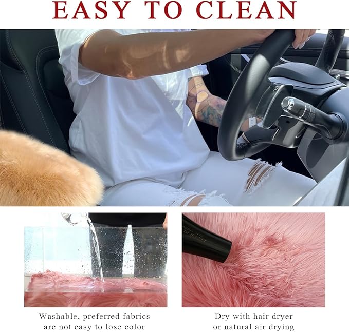 Car Center Console Cover Pad, Fluffy Middle Console Pad Armrest Seat Box Cover, Universal Furry Arm Rest Decoration Protector for Car Truck SUV, Interior Car Accessories (Brown)