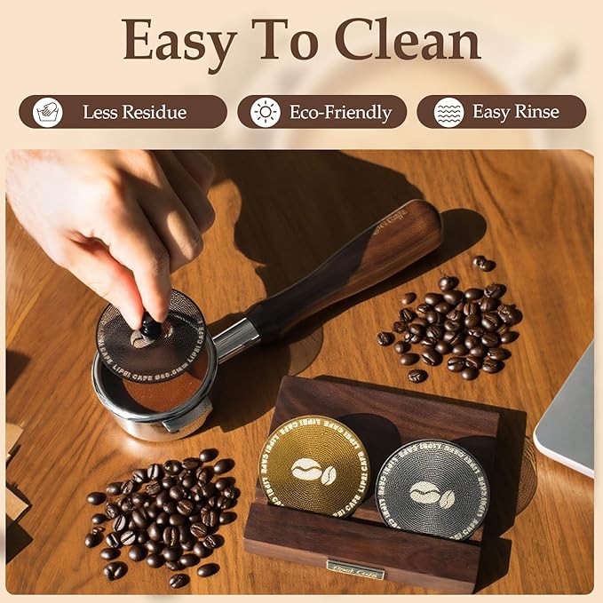 3 packs 51mm Espresso Puck Screen - 0.2mm Espresso Puck Screen, Stainless Steel Reusable Coffee Filter, Compatible with Espresso Machine 51mm Portafilter Basket (51.0mm)