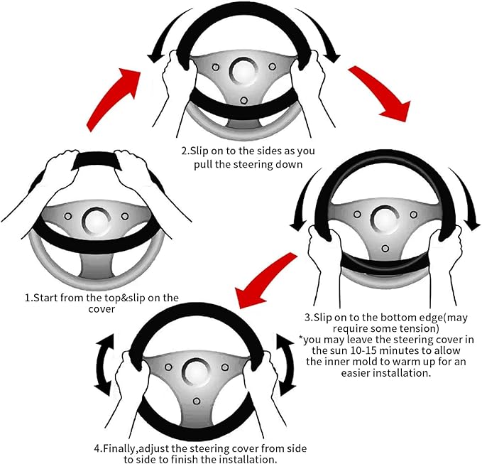 Shield Mythology Universal Fit Steering Wheel Cover for Car, Truck, and SUV, Durable Steering Wheel Protection