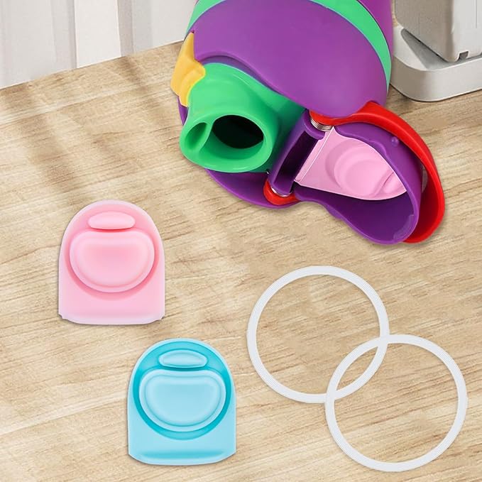 2 Sets Replacement Rubber Stopper and O Ring Gasket Compatible with Owala FreeSip 24oz 32oz,Water Bottle Lid Insert Cap Seal Parts for Owala 16/19/24/32/40oz Mouthpiece Accessories B2S9