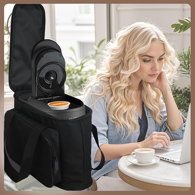Carrying Bag for Keurig Single Serve Coffee Maker, Portable Outdoor Coffee Machine Travel Bag Case Coffee Machine Bag for Keurig K-Mini Mate Single Serve Coffee Maker