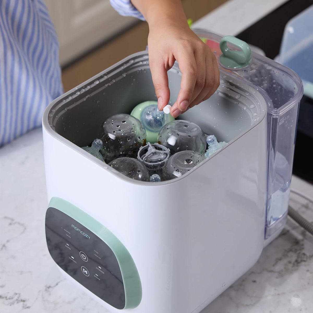 Momcozy Official Washing Block – 120 Detergent Tablets for KleanPal Pro Baby Bottle Washer