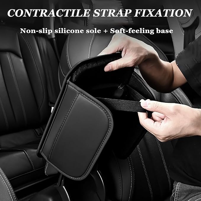 Car Center Console Armrest Pad for Subaru Forester SJ 4.Gen 2013 2014 2015 2016 2017 2018 2019, Water Resistant Armrest Cushion Cover Anti-Slip Bottom Console Protection,B Pink