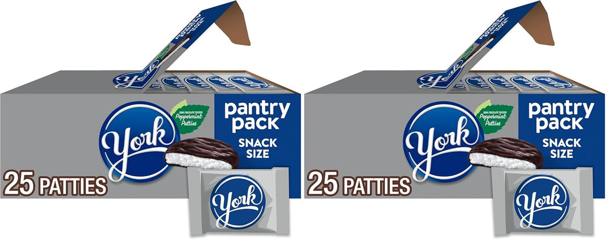 YORK Dark Chocolate Peppermint Patties, Candy Party Pack, 29.2 oz