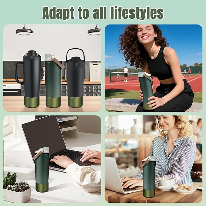 2PCS Silicone Boot Compatible with Owala 30oz & 40oz FreeSip Sway Bottles & Tumblers, Protective Anti-Slip Bottom Cover Sleeve for Freesip Sway Tumbler