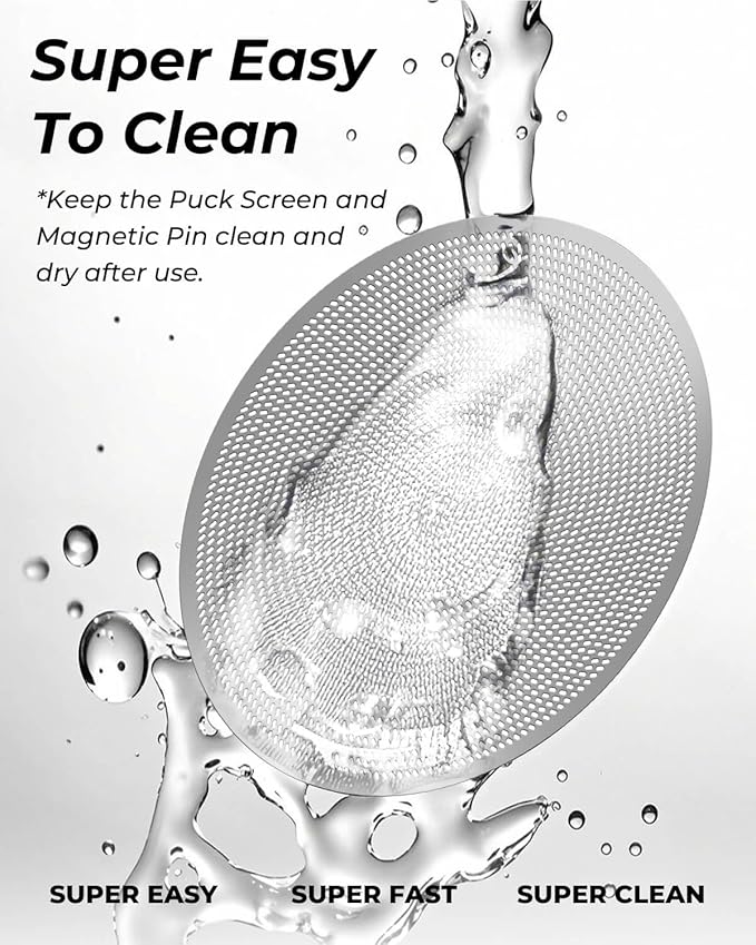 51mm Bottomless Portafilter 3 Ears Fits for Delonghi Dedica EC680/EC685/EC885 and SMEG, Includes Puck Screen, Double Shot Filter Basket