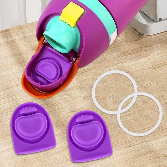 2 Sets Replacement Rubber Stopper and O Ring Gasket Compatible with Owala FreeSip 24oz 32oz,Water Bottle Lid Insert Cap Seal Parts for Owala 16/19/24/32/40oz Mouthpiece Accessories B2S1