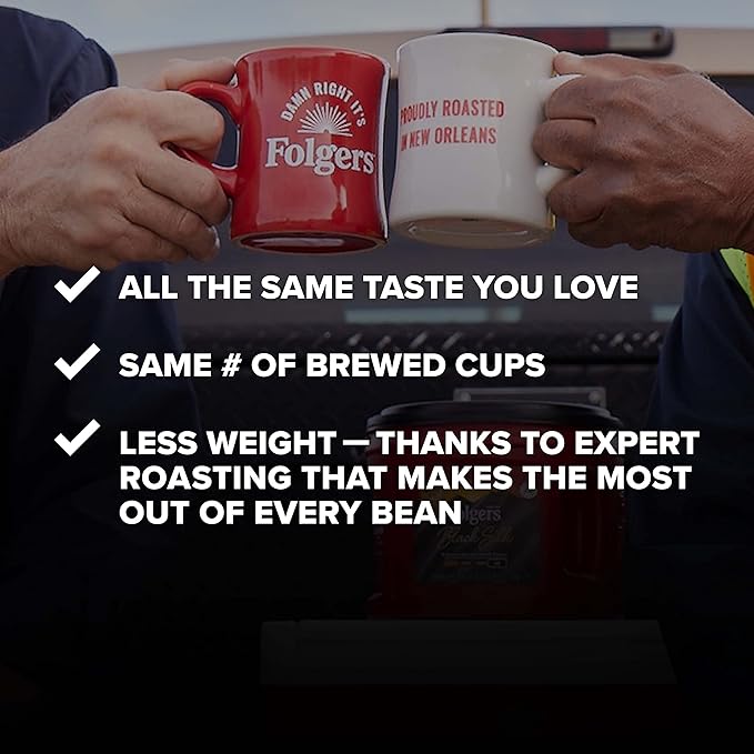 Folgers Coffeehouse Blend Ground Coffee, Medium-Dark Roast, 9.6 Ounces