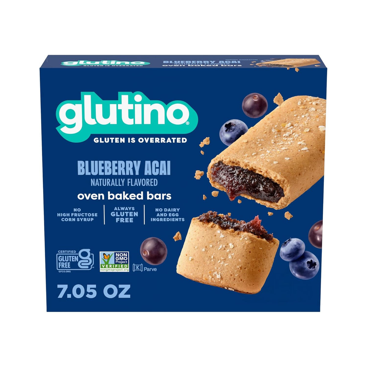 Glutino Gluten Free Oven Baked Bar, Apple Cinnamon, Naturally Flavored, 5 ct