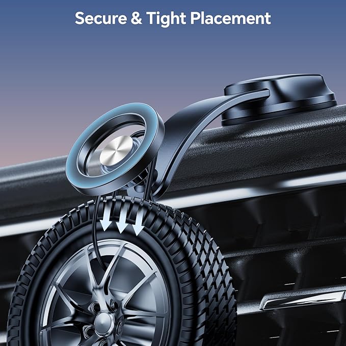 for Magsafe Car Mount【Super Suction】Phone Holders for Your Car Magnetic【Bendable Memory Alloy】Windshield Magnetic Phone Holder Car Accessories for iPhone 16 15 14 13 12 Pro Max Plus Magsafe Case