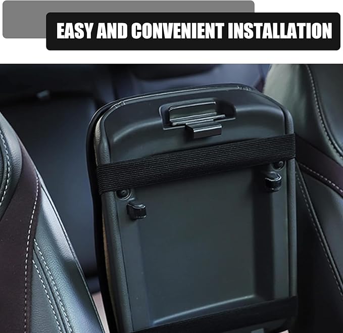Car Center Console Cover, Patchwork Leather Center Console Cushion Pad, Waterproof Dustproof Auto Armrest Seat Box Cover Protector, Comfortable Armrest Pad for Car, Sedan, SUV, Van (Gray)