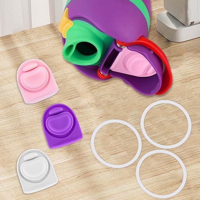 3 Sets Replacement Seal Gasket Stoppers for Owala Freesip Cap Mouth,Silicone O Sealing Ring Parts Water Bottle Top Lid Accessories for Owala Freesip 16/19/24/32/40oz(3 colors 3)