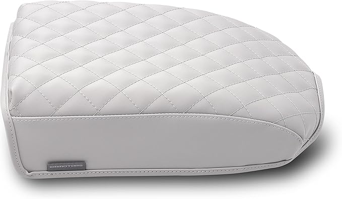 KMMOTORS Telluride Console Cover Armrest Cushion, Vegan Leather, Console lid Protector, Anti-Scratch(Light Gray)
