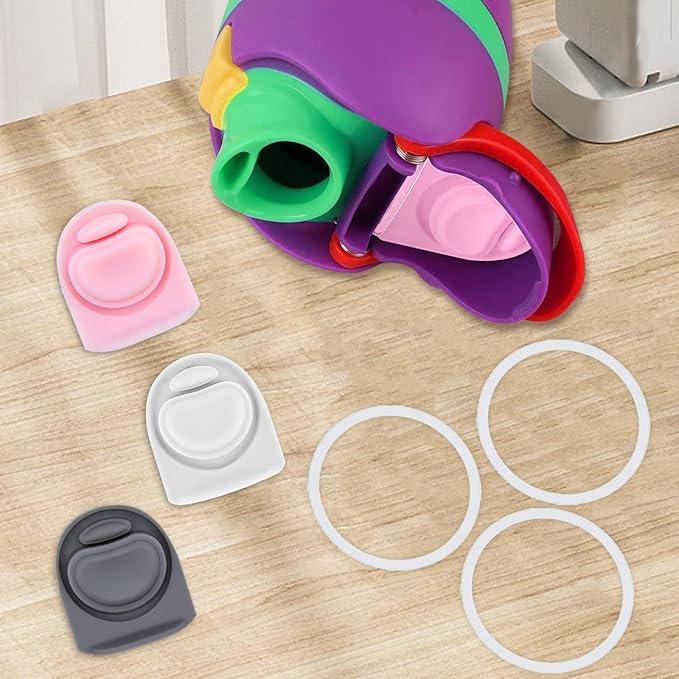 3 Sets Replacement Seal Gasket Stoppers for Owala Freesip Cap Mouth,Silicone O Sealing Ring Parts Water Bottle Top Lid Accessories for Owala Freesip 16/19/24/32/40oz(3 colors 1)