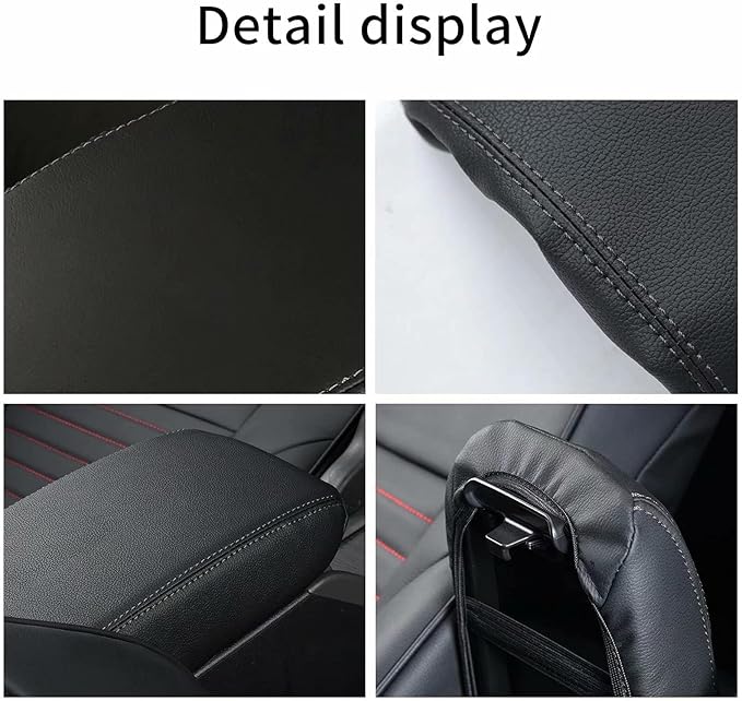 AOMSAZTO Armrest Cover for 2018 2019 2020 2021 2021 2022 Honda Accord Black