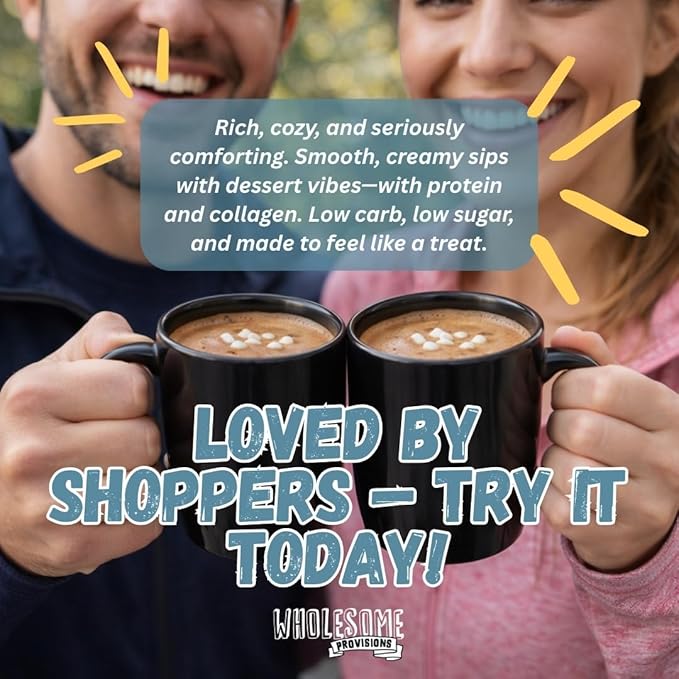 Protein Hot Chocolate, Keto Hot Chocolate Mix, Low Carb Hot Cocoa, 15g Protein, 2g Net Carbs, Low in Sugar, Instant Hot Coco, 7 Individual Macro-Controlled Packages (Marshmallow, 3 Pack)