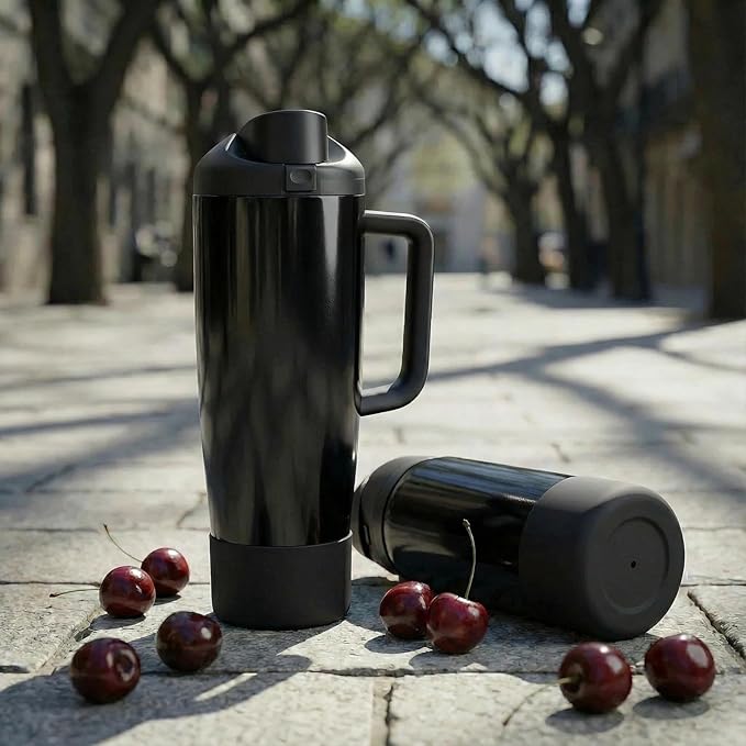2PCS Silicone Boot for Black Cherry Owala 30oz & 40oz FreeSip Sway Bottles & Tumblers, Anti-Slip Protective Sleeve