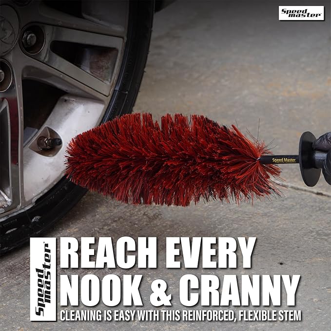 SONAX Wheel Cleaner Brush Combo | Complete Car Wheel Cleaning Kit | Brake Dust Remover, Microfiber Towel | Professional-Grade, Easy to Use | SON-232200-AZBN