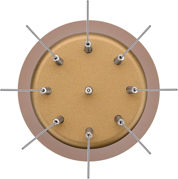 Normcore WDT Tool V2.1 with Stand - 0.23mm 9 Prong Espresso Distribution Tool, Weiss Distribution Technique, Magnetic Coffee Stirrer with 16 Extra Needles, Bronze Anodized Aluminum Handle