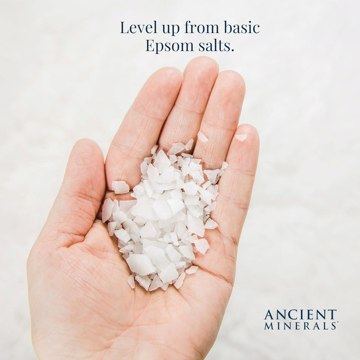 Ancient Minerals Magnesium Bath Flakes – Pure Zechstein Chloride, 1.65 lbs Bag