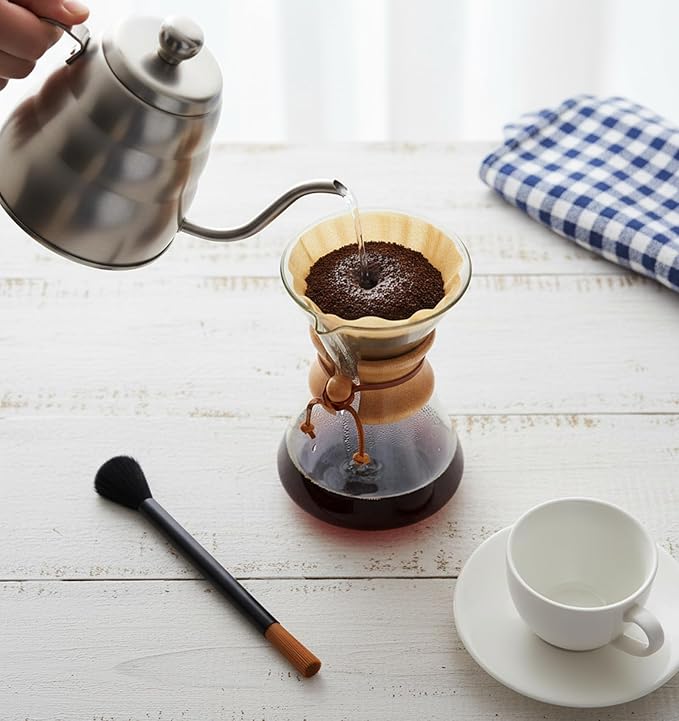 Espresso Brush, Coffee Brush Barista Accessories for Bean Grain, Durable Stainless Steel Handle & Soft Bristles