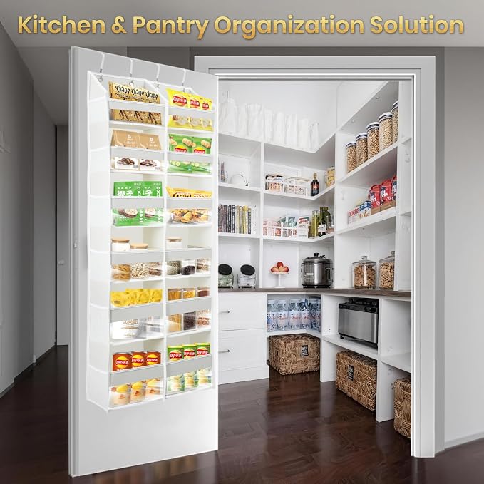 HOMELUX THEORY UPGRADED 6 Tiers Over The Door Organizer Hanging - 100D EXTRA THICK & 50lbs HUGE CAPACITY, 12 Side Mesh Pockets Over The Door Shoe Organizer, Hanging Closet Organizer (Dark Gray, XL)
