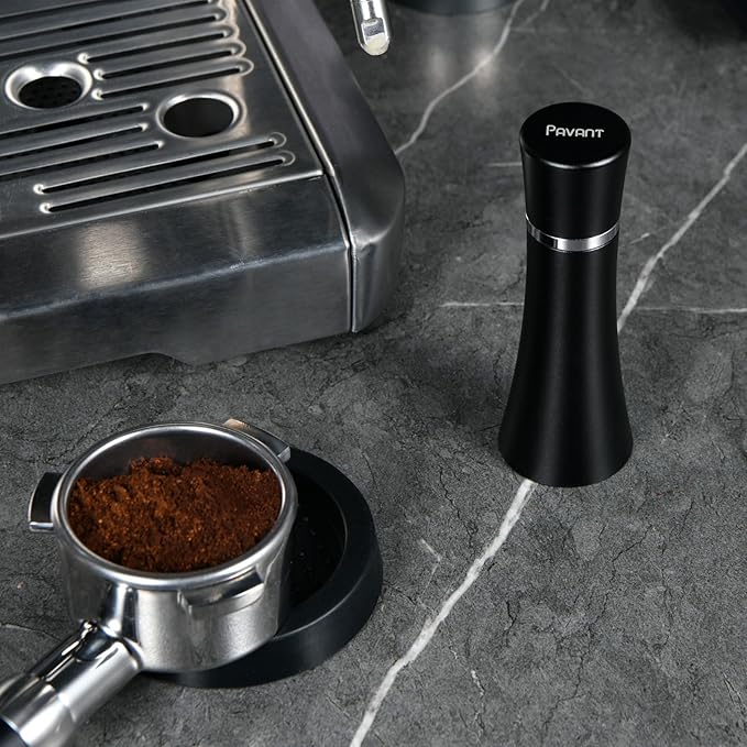 WDT Distribution Tool with Stand,6 Prongs Coffee Stirring Tool for Espresso Distribution-Espresso Needle Espresso Stirrer-0.4mm Thick Wires-Weiss Distribution Technique-Anodized Aluminum Handle